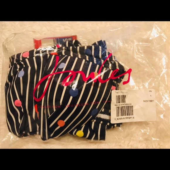 Joules Swim Joules Tankini Top Multi Dot Black White Stripe Poshmark